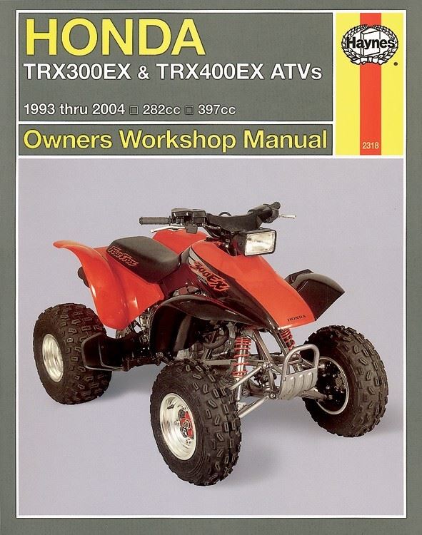 Haynes Manual Honda TRX300EX 93-06, TRX400EX 99-06, TRX450R, ER 04-06