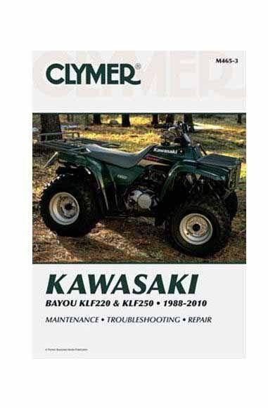 Clymer Manual For Kawasaki Bayou KLF220 & KLF250 88-10