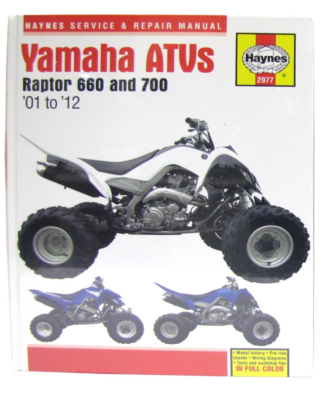 Haynes Manual Yamaha Raptor 660 & 700 ATVs 01-12