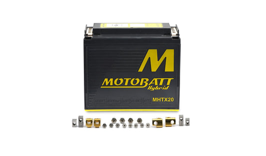 Motobatt Hybrid Battery MHTX20 Lithium, Lead Acid Hybrid 12v CA:550A L:175 x H:155 x W:87