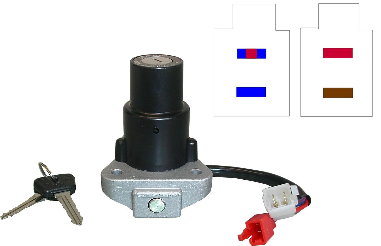 Ignition Switch Yamaha XV750, XV1000, XV1100 86-98 (4 Wires)