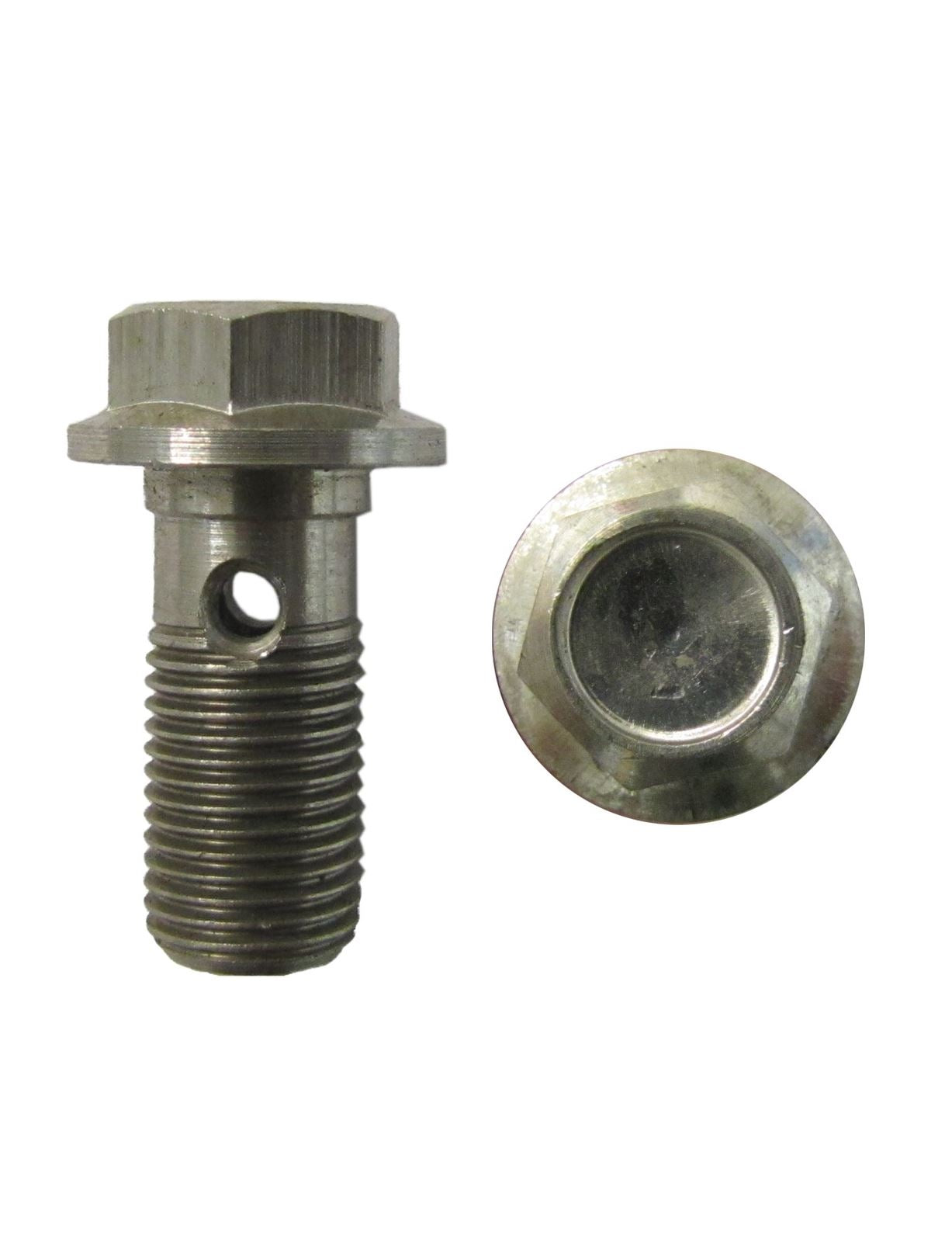 Banjo Bolt 10mm x 1.00mm Single Stainless with 12mm Hex Bolt