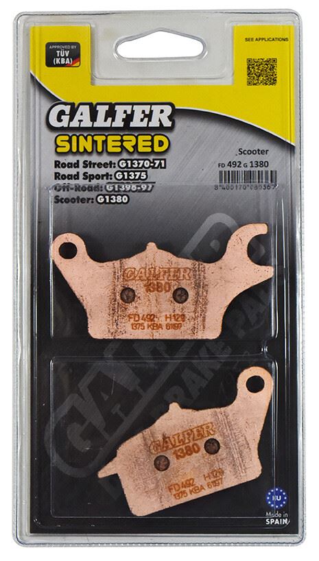Galfer Brake Pad FD492,AD357,FA655