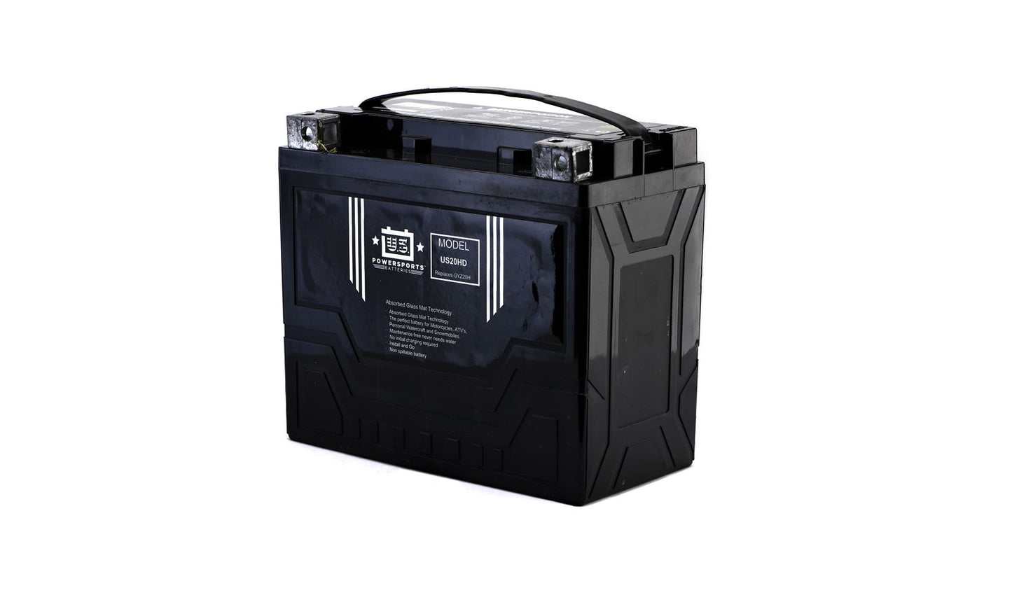 MTX Power/ US Powersports Battery XT20H/ US20HD Sealed 12v 20.0AH CCA:305A L:175mm H:154mm W:87mm CTX20-BS, GYZ20H, CTX20H-BS,  CTX20H