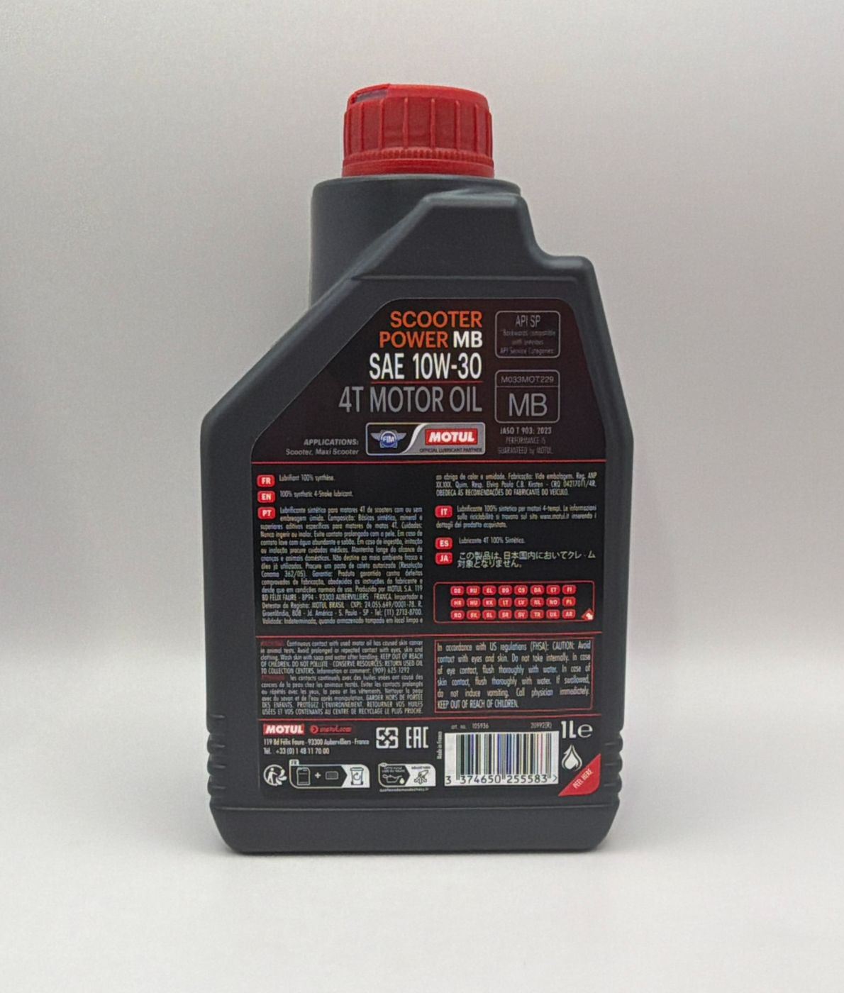 Motul Scooter Power 10w30 4T 100% Synthetic 1 Litre
