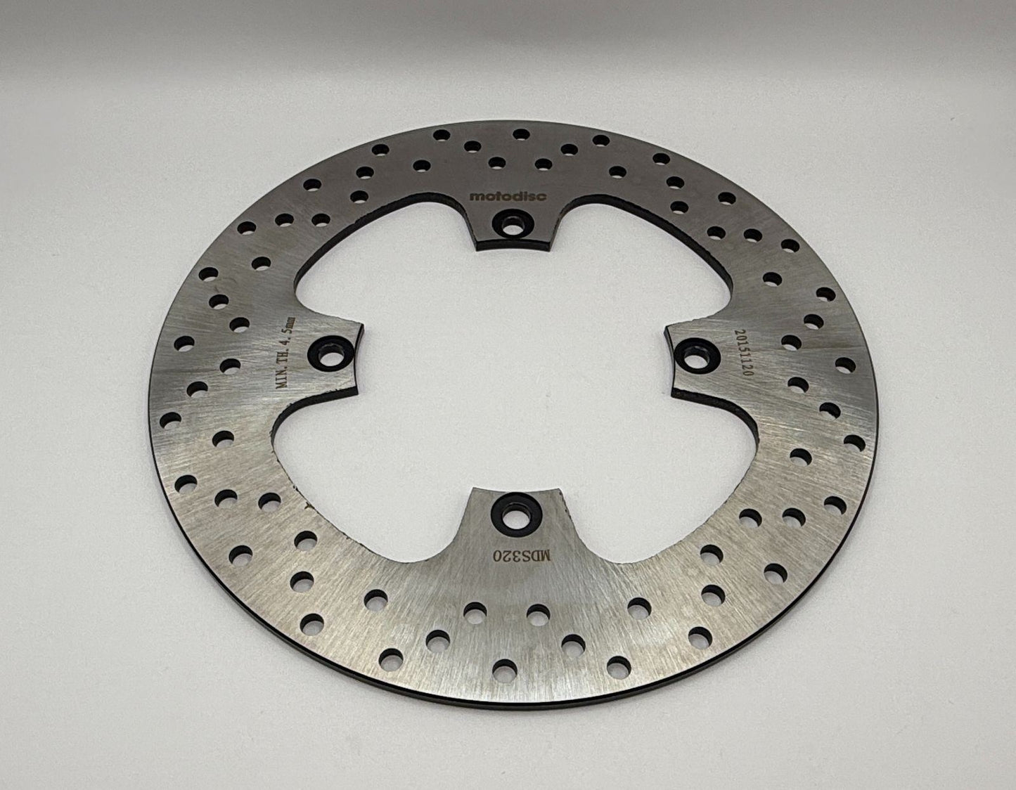Rear Brake Disc OD:244mm ID:108mm PCD:124mm, 4 Bolt holes 8.5mm, Solid Disc, 5mm Thick