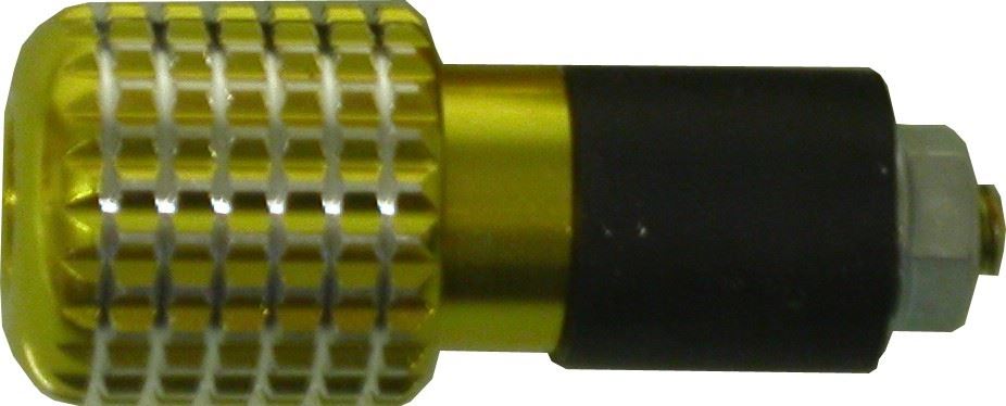 Handlebar Bar End Weight Diamond Gold (Pair) 7/8"
