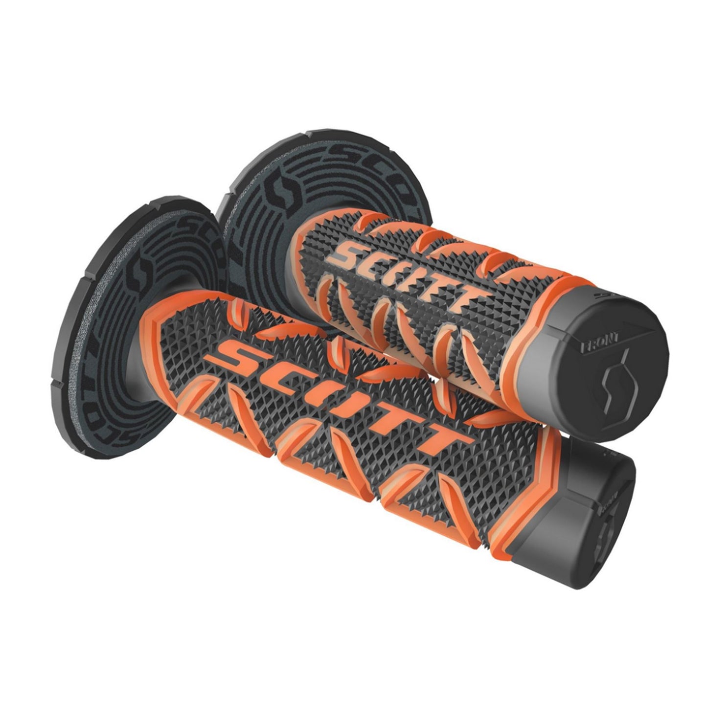 SCOTT DIAMOND GRIPS W/DONUTS ORANGE/BLACK