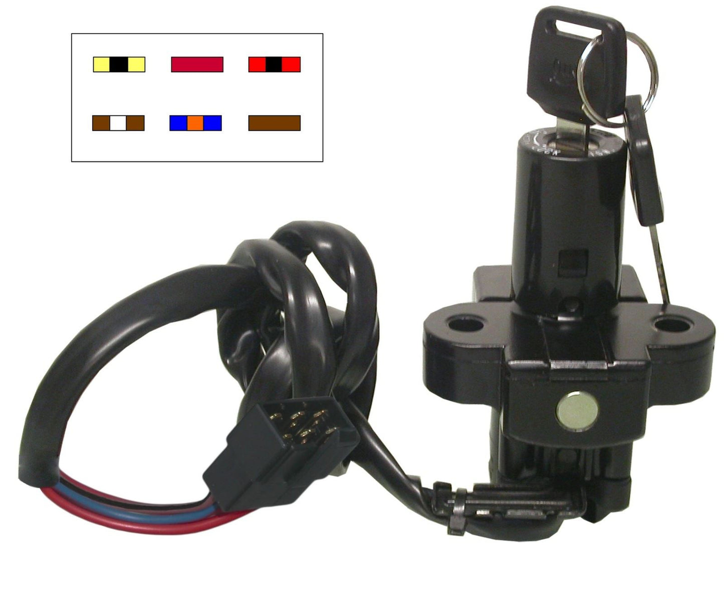 Ignition Switch Honda CBR500,600,1000FH,J,K,L 87-91 (6 Wires)