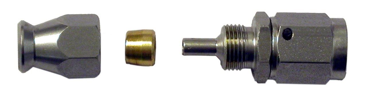 Straight Swivel End Stainless on to Hose & 3/8 Thead Concave (Per 5)