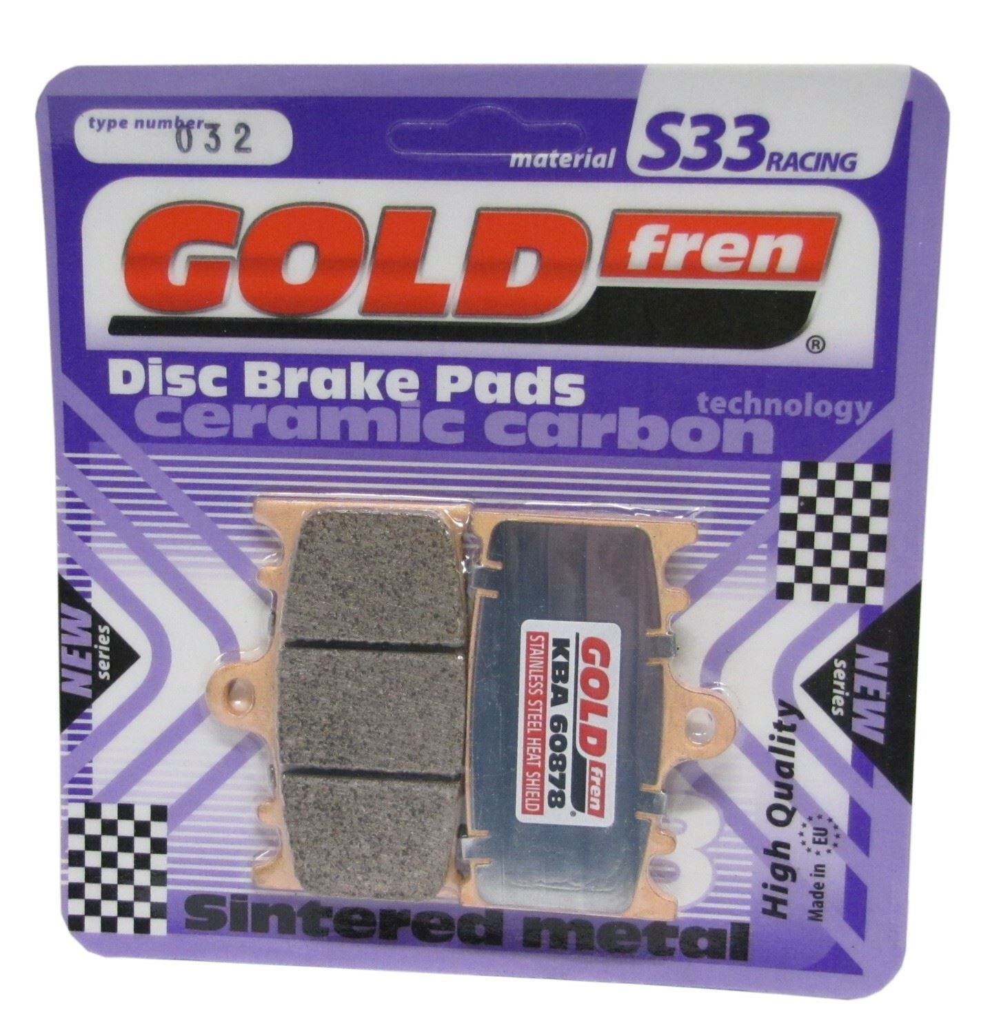 Goldfren Brake Pads S33-032, VD343, VD344, FA158, FDB574, SBS631