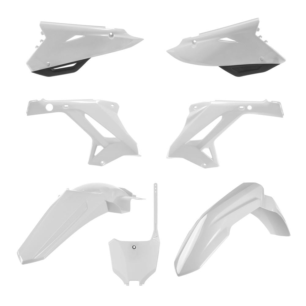 POLISPORT PLASTIC KIT HONDA CR125-250 02-07, WHITE CRF450R 21-22 RESTYLE
