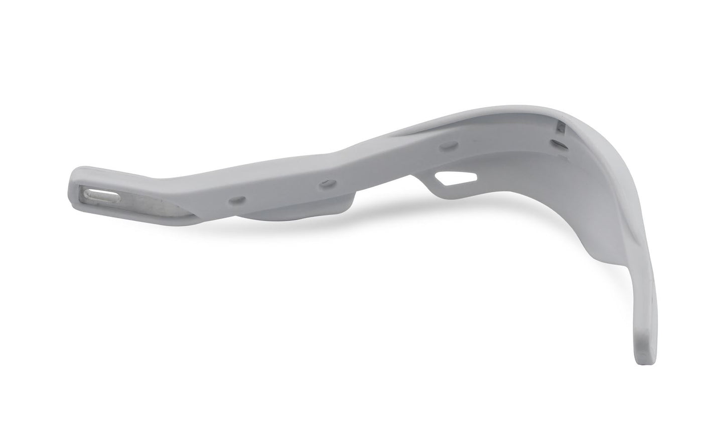 Handguards Wrap Around White With Alloy Reinforcement Bar & Full Fitting Kit