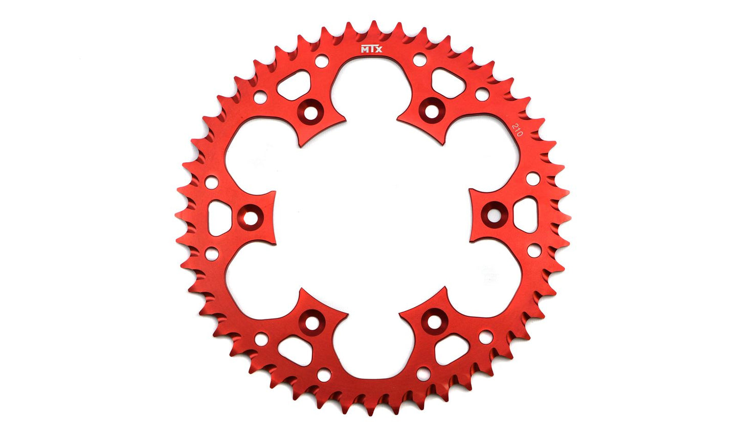 MTX Zero Aluminium 210/301-53 Rear Sprocket Red Honda CRF250X 04-09,11, CR250 87,90-91