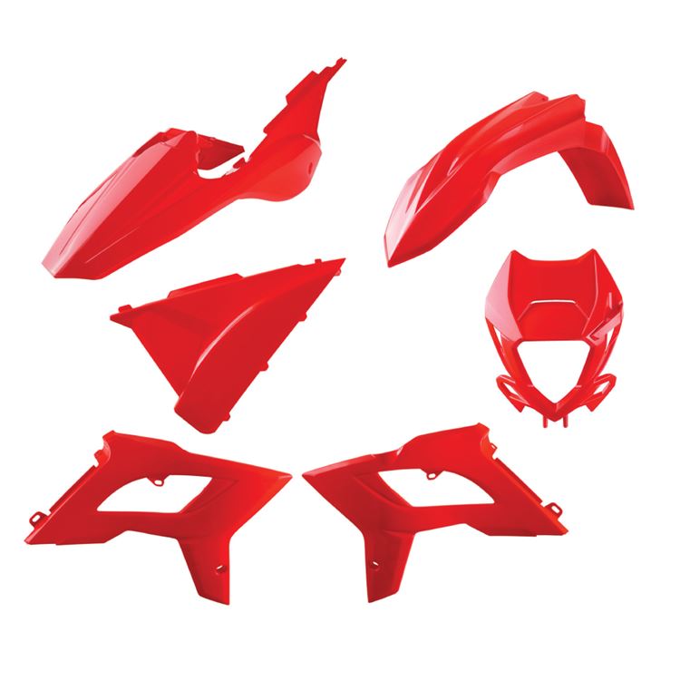 POLISPORT PLASTIC KIT BETA RR 125-480 2T+4T 2018-2019, 2022 RED RESTYLING KIT