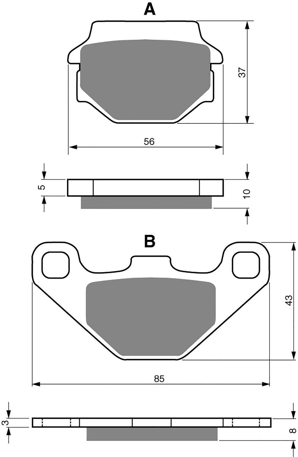 Goldfren Brake Pads K1-005,VD325,FA67,FDB314,SBS586,SBS546
