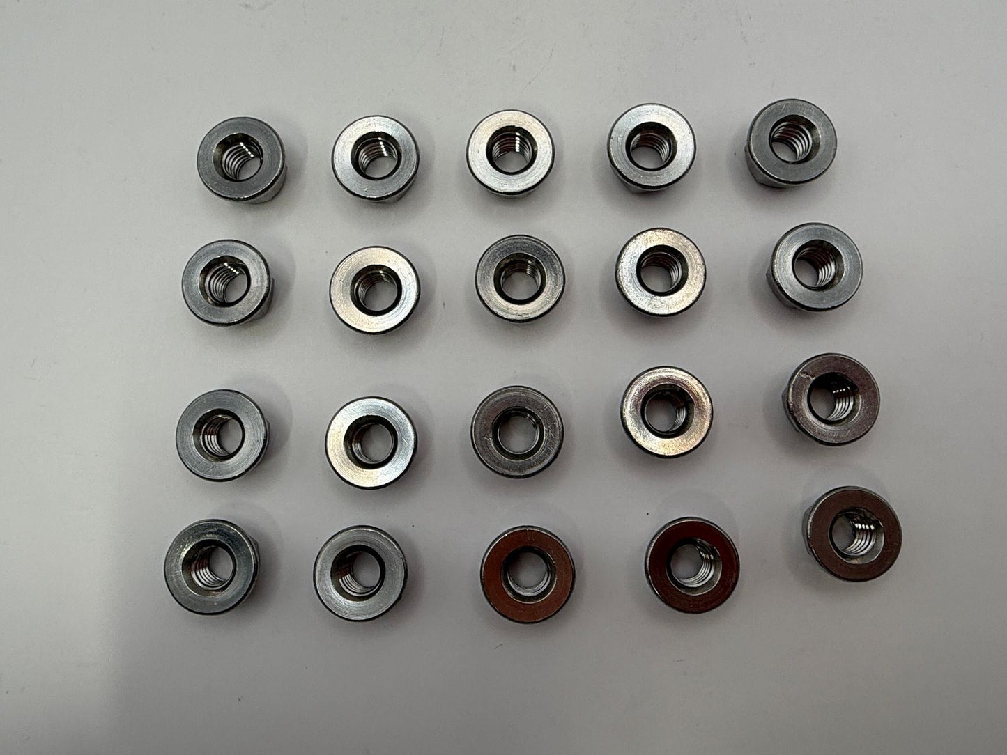 Nuts Flange Metal Locking Stainless Steel M8 x 1.25mm Pitch