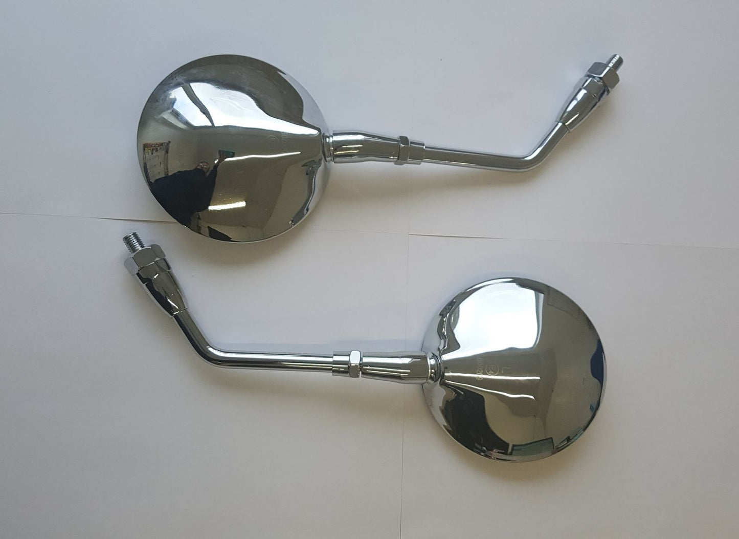 Mirrors 10mm Chrome Round Left & Right