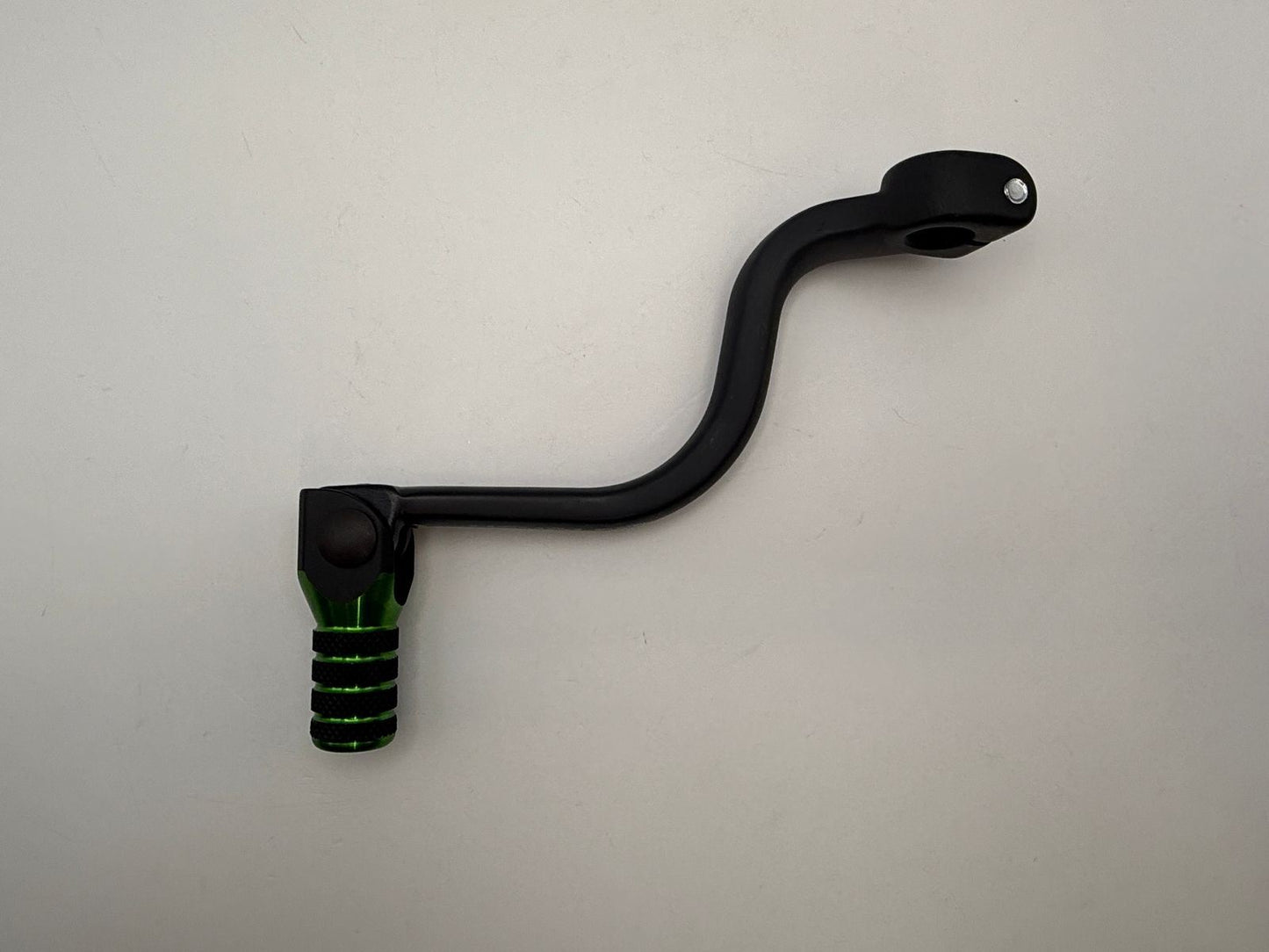 Gear Lever Alloy Black with Green Tip Kawasaki KX125 94-02, KX250 94-08