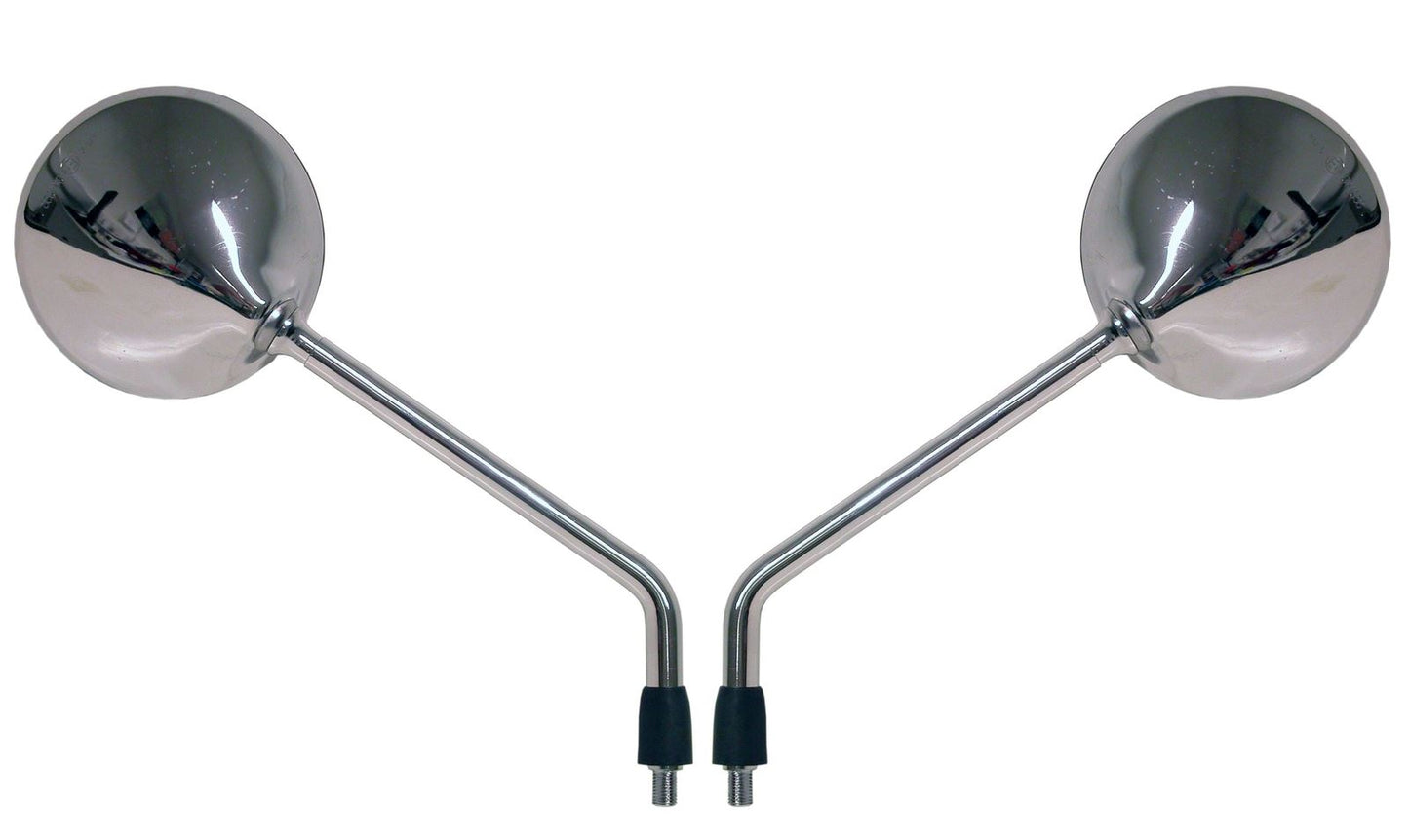 Mirrors 10mm Chrome Round Left & Right Ducati GT1000