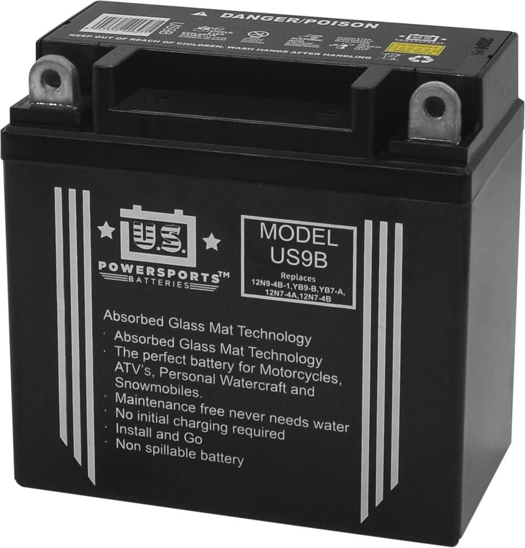 MTX Power/ US Powersports Battery XB9-B/ US9B Sealed 12v 90AH CCA:120A L:137mm H:139mm W:76mm 12N9-4B-1, CB9-B, CB9A-A