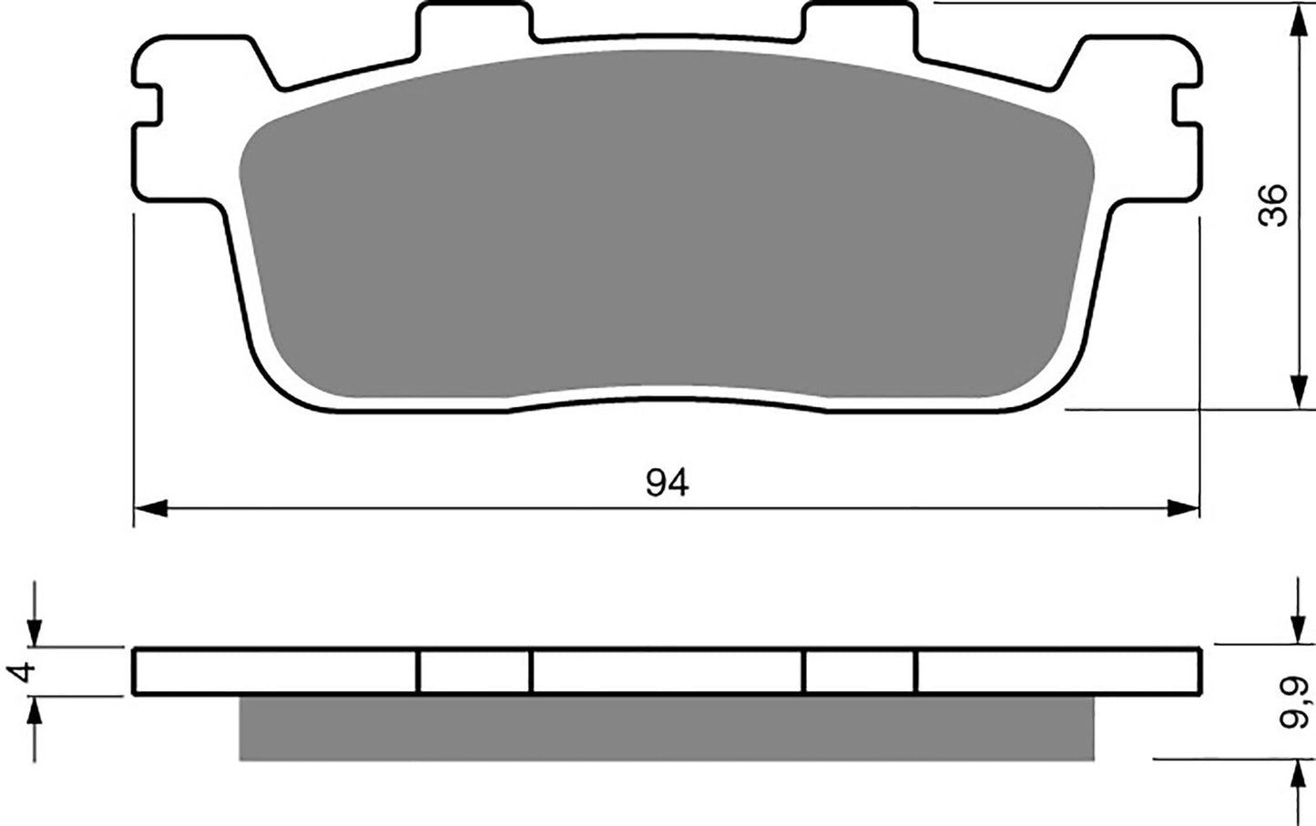 Goldfren Brake Pads AD355, SFA607