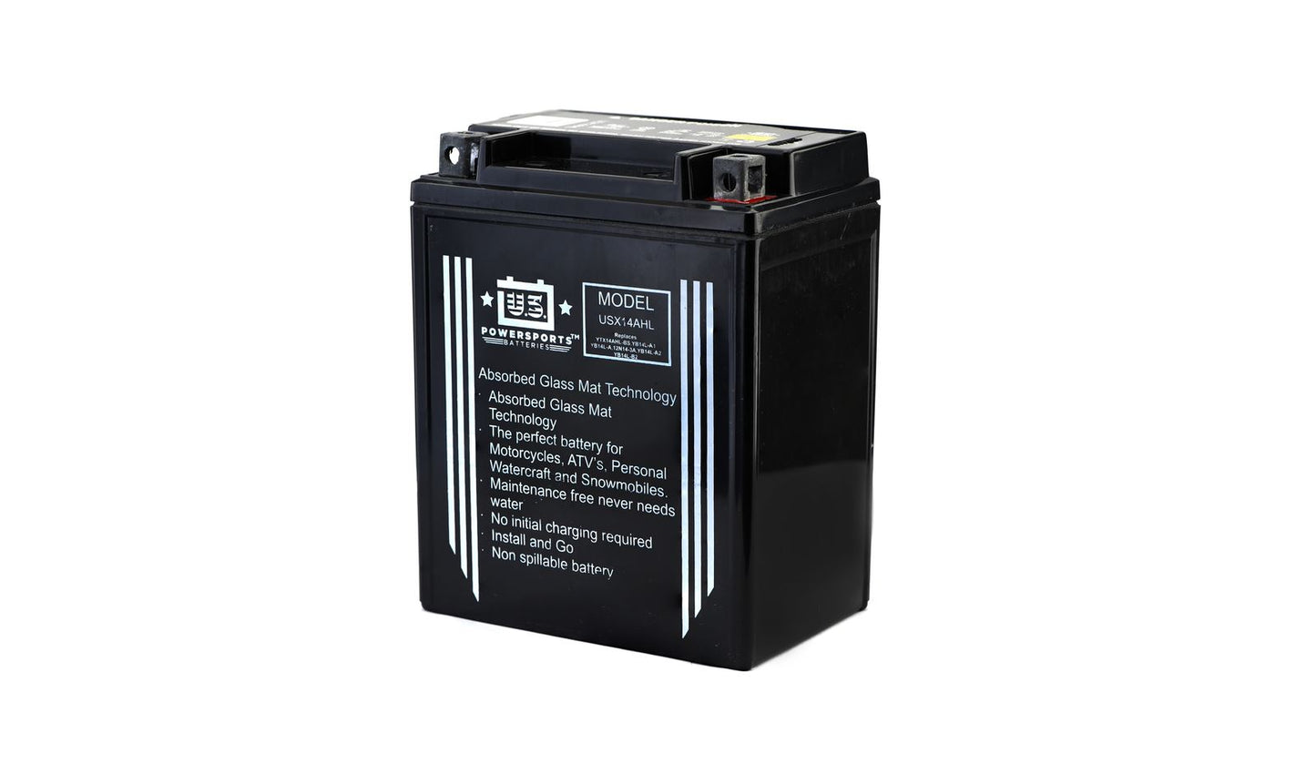 MTX Power Battery XT14AHL Sealed 12v 14.0AH CCA:200 L:135mm H:166mm W:91mm CB14L-B2, CTX14AHL, CB14L-A2, CB14L-A1, USX14AHL