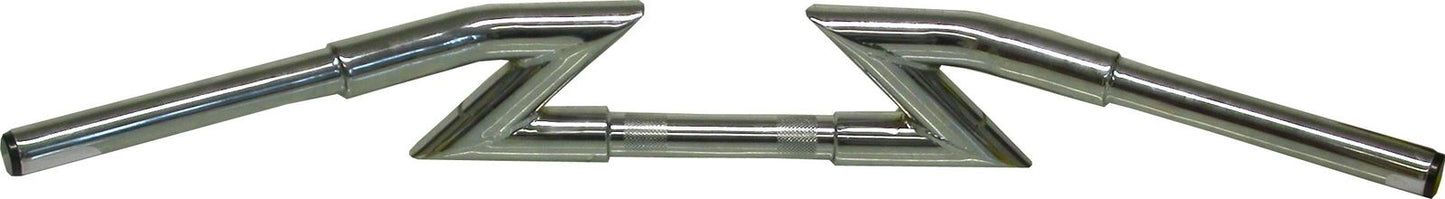 Handlebar 1" Chrome Z-Bar = 1.25" with cable holes