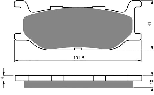 Goldfren Brake Pads S33-048, VD255, FA179, FDB781, SBS663