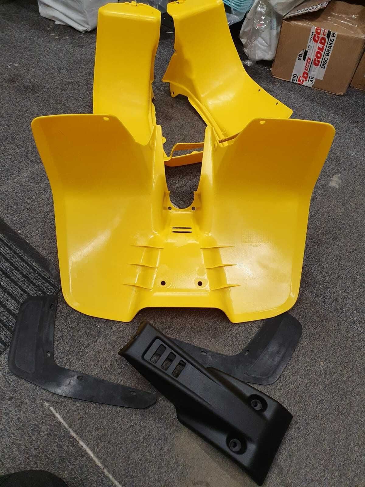 Plastics Set For Suzuki LT50 Yellow Front, Rear Fender Bodywork Panels Mud Flaps