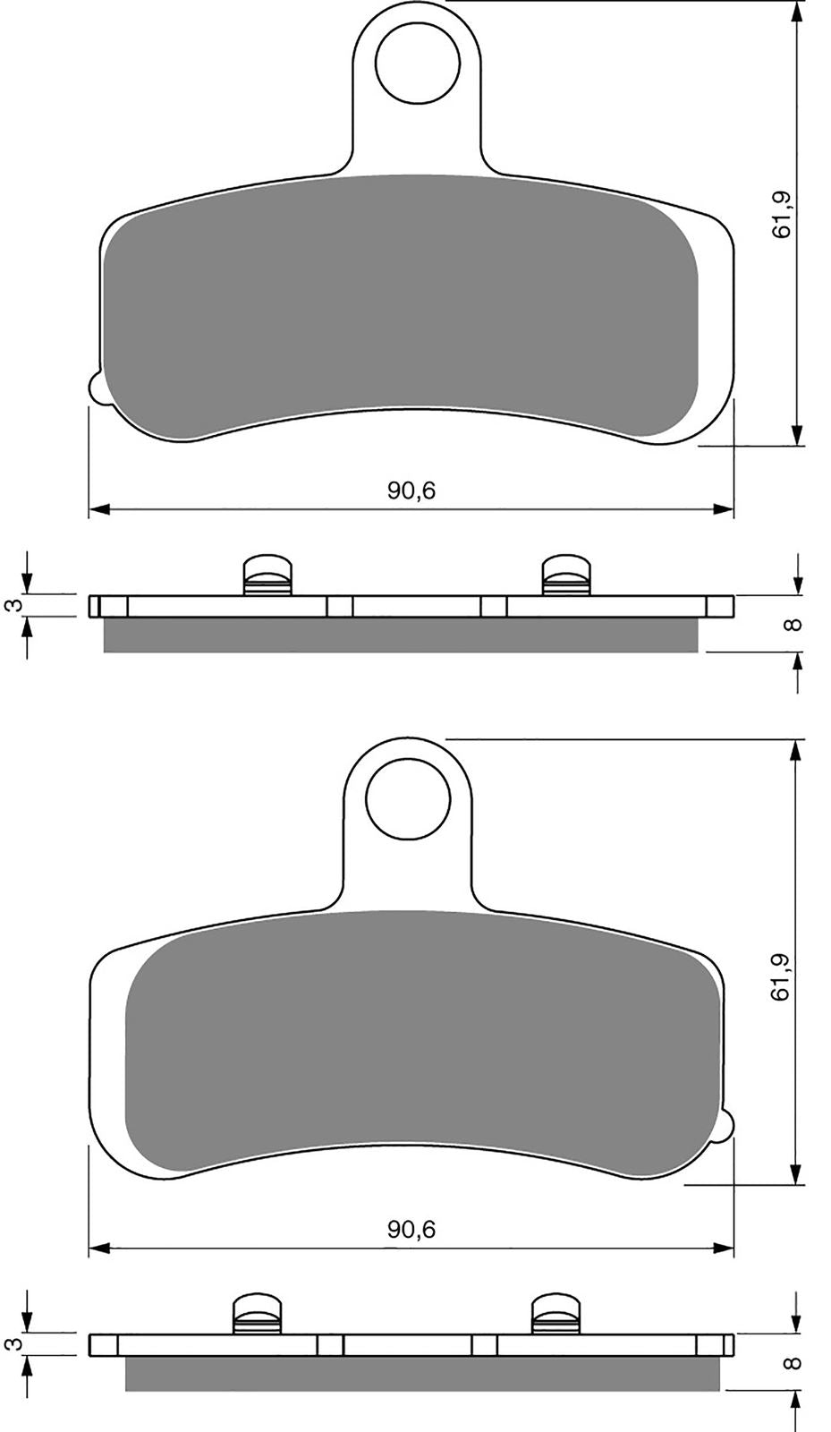 Goldfren Brake Pads AD275, FA457