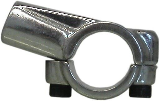 Mirror Clamp 10mm Silver Universal For 7/8'' Handlebars