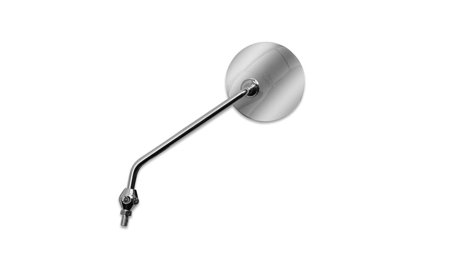 Mirror Left 8mm Chrome Round Early Honda (Knuckle Type)