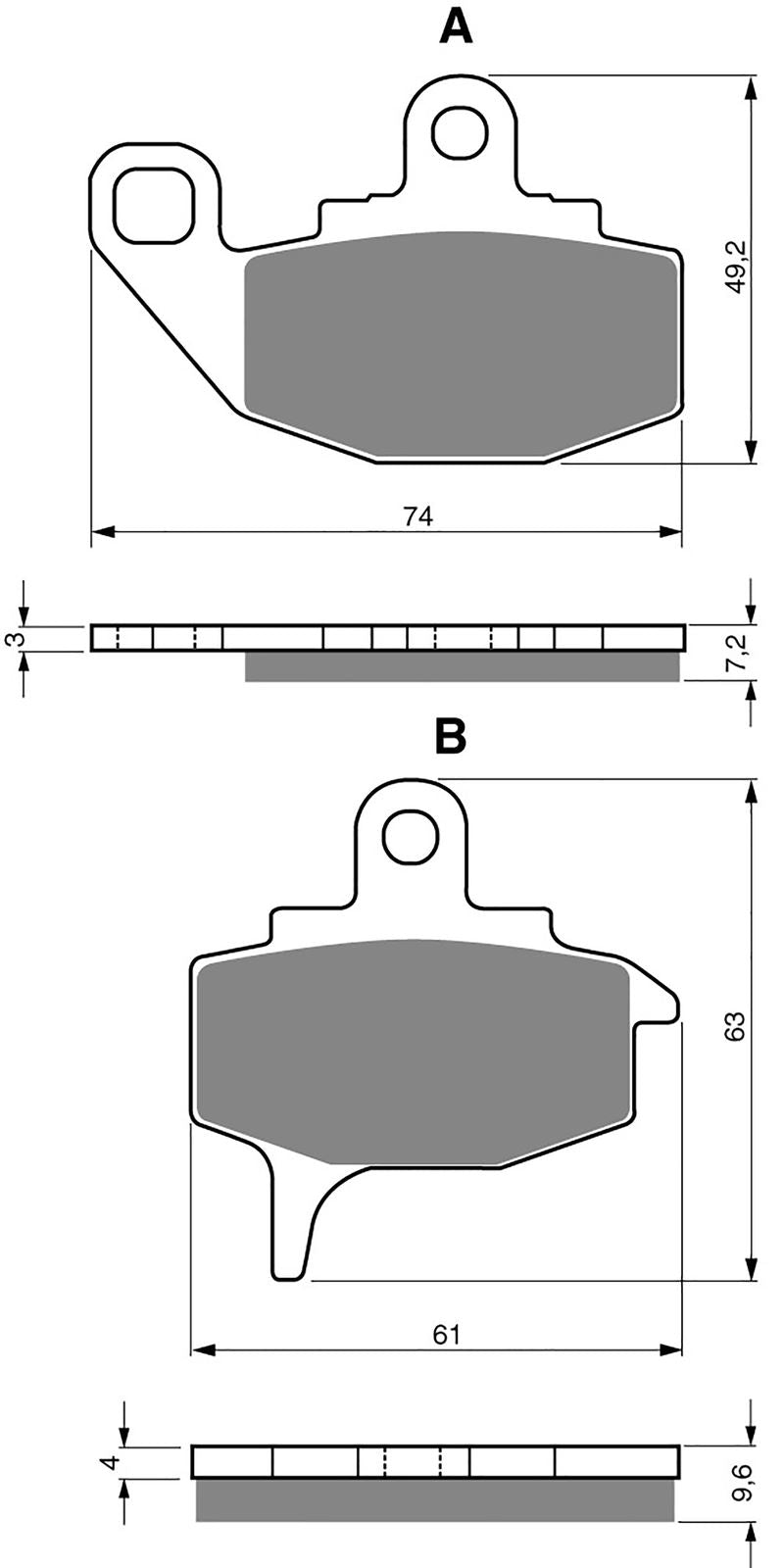 Goldfren Brake Pads AD035, VD126, FA130, FDB494