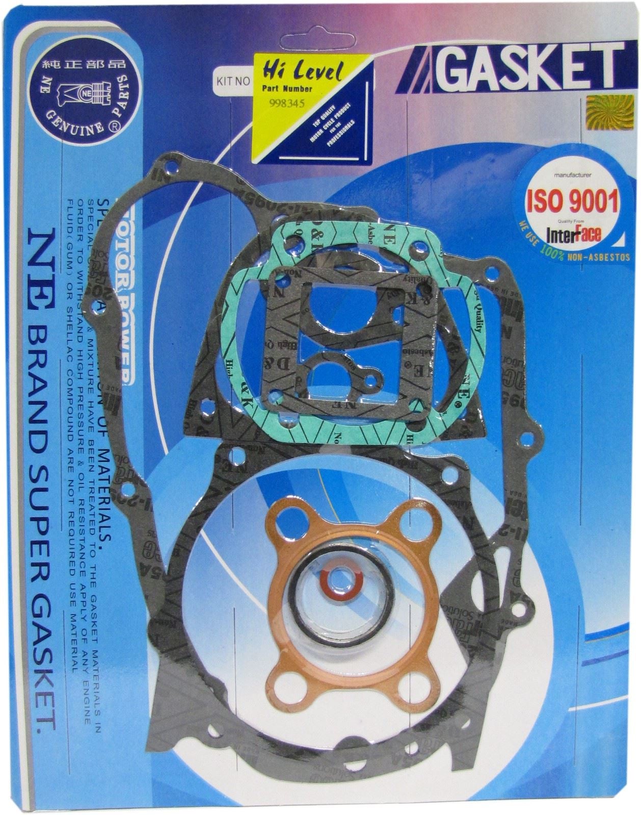 Full Gasket Set Yamaha DT125, YZ125A,B, TY125 1974-1977