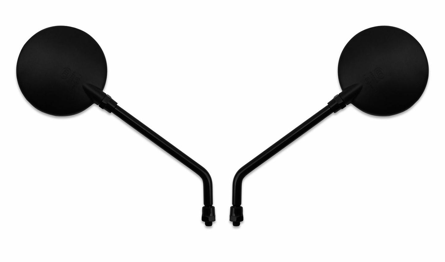 Mirrors Left & Right 10mm Black Round Kawasaki Z's Style
