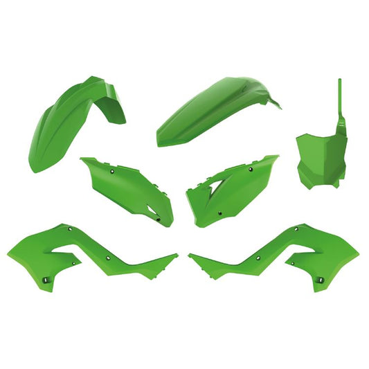 POLISPORT PLASTIC KIT KAWASAKI KX125/250 03-08, KX-F 20-22 RESTYLING GREEN