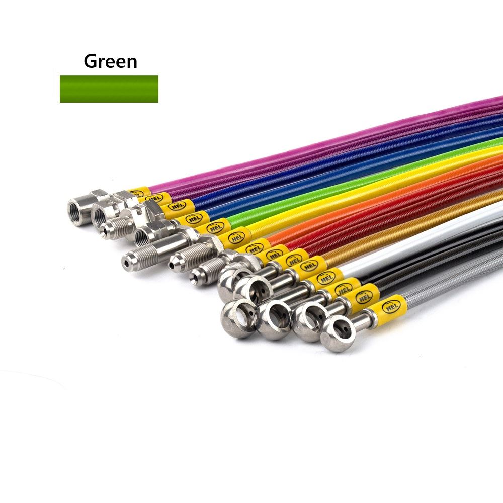 GREEN Hel Clutch Braided Hose Line For Kawasaki VN1600 Classic Tourer 2004-2007