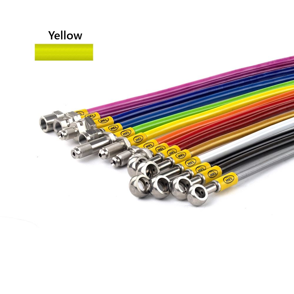 YELLOW Hel Clutch Braided Hose Line For Yamaha V-Max 1700 2009-2017