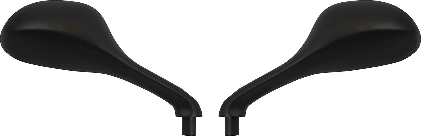 Mirrors Fairing Black Rectangle 8mm Bolt Gilera Runner