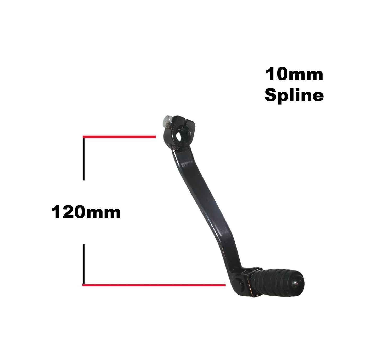 Gear Lever Honda, Kawasaki, Yamaha 5" Black Folding Lever