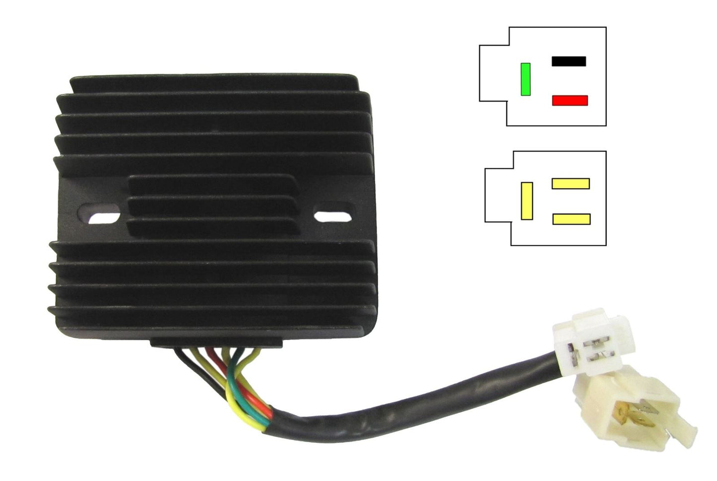 Regulator/Rectifer 6 Wire(3 Yellow,1 Red,1 Green & 1 Black)