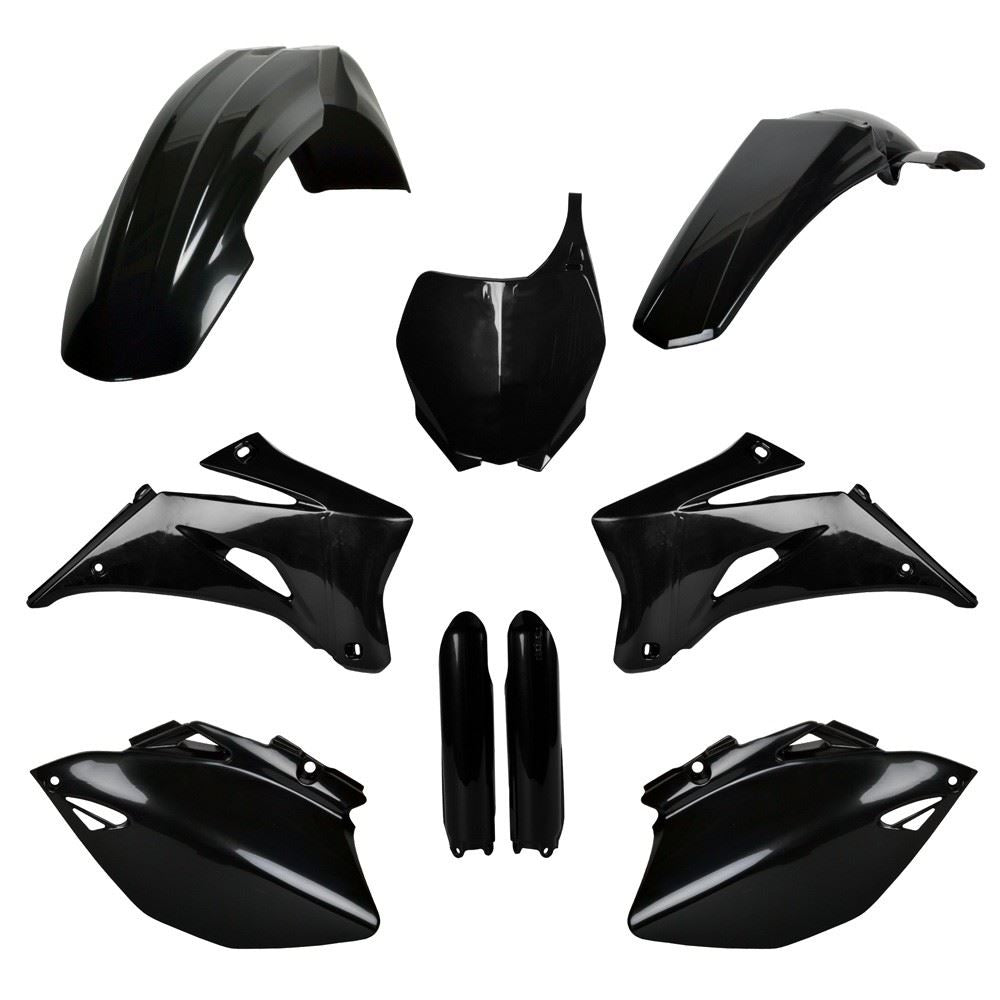 POLISPORT PLASTIC KIT YAMAHA YZ250F 2008-2009, YZ450F 2008-2009, BLACK