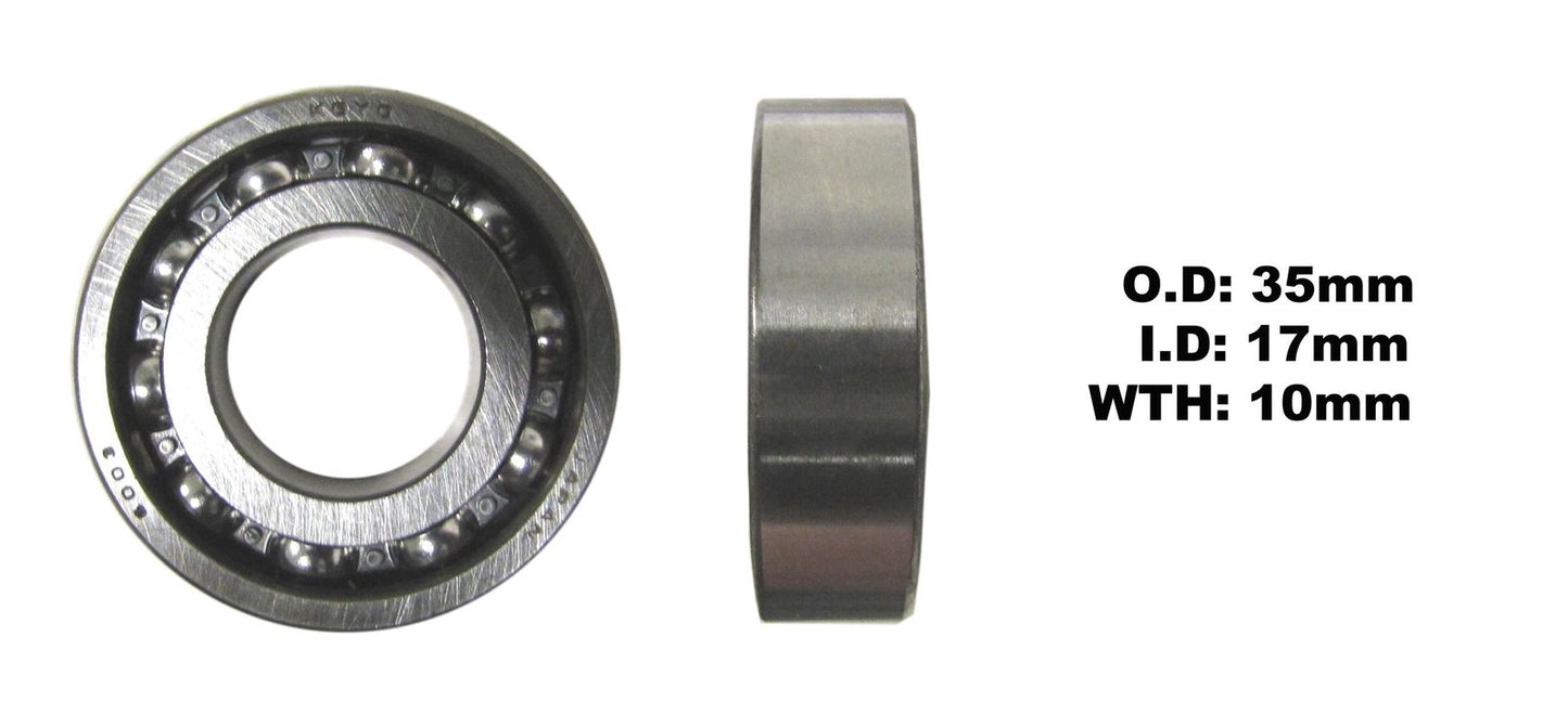 Koyo Bearing 6003-C3 (ID:17mm x OD:35mm x W:10mm)