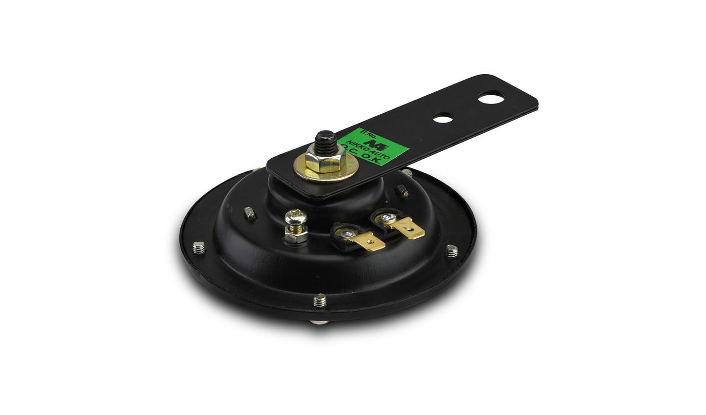 Nikko Horn 12 Volt (12V) Black OD 86mm (Made in India)
