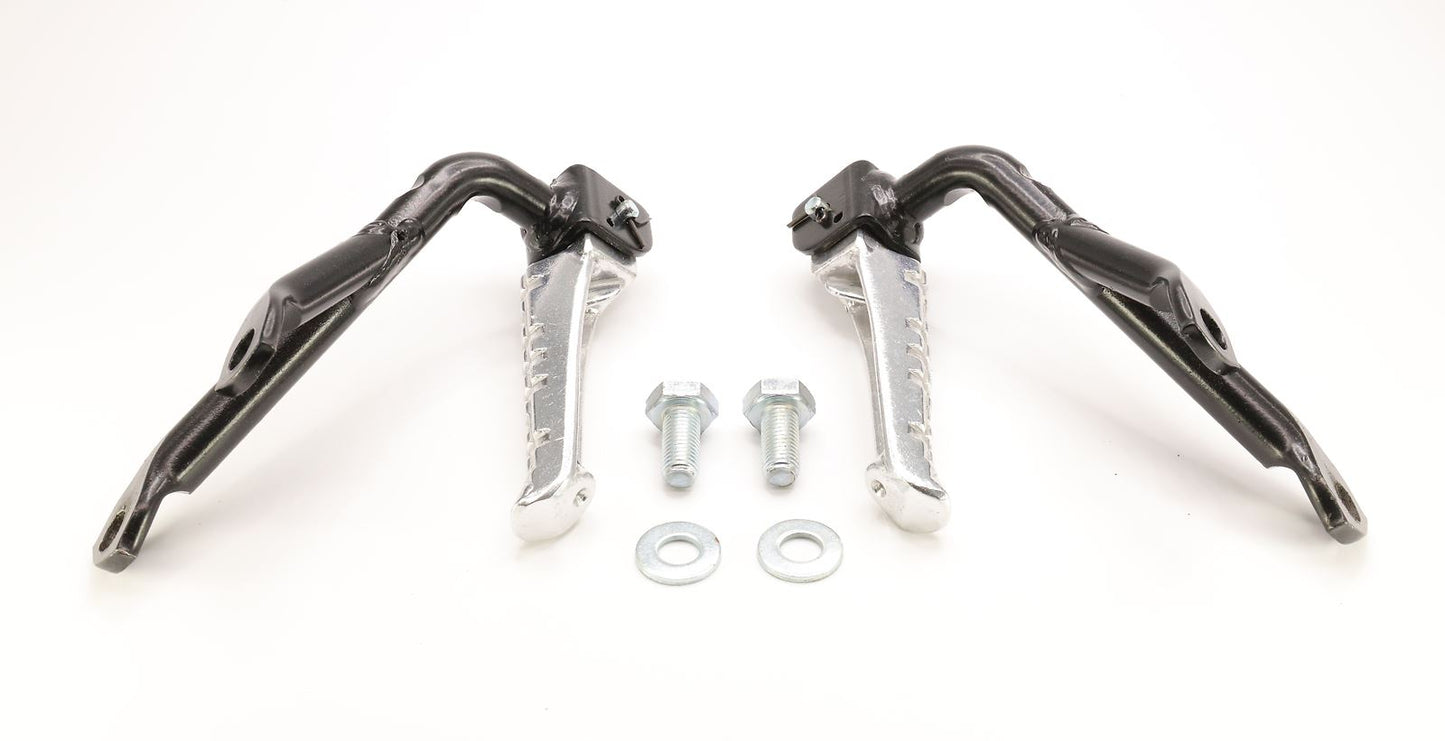 Footrests Rear Folding with Hanger (55mm Hole Centres)