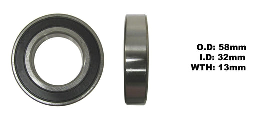 Bearing 60/32DDU(I.D 32mm x O..D 58mm x W 13mm)