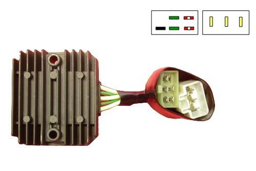 TourMax Regulator/Rectifier Honda VTR1000 SPY, SP1 8 Wires SH678C-12 OE Ref: 31600-MCF-003