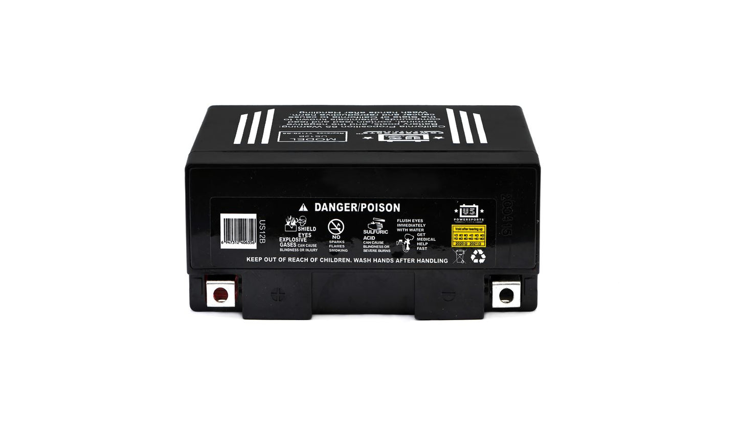MTX Power/ US Powersports Battery XT12B-4/ US12B Sealed 12v 12.0AH CCA:160A L:151mm H:130mm W:69mm CT12B-4, CT12B-BS