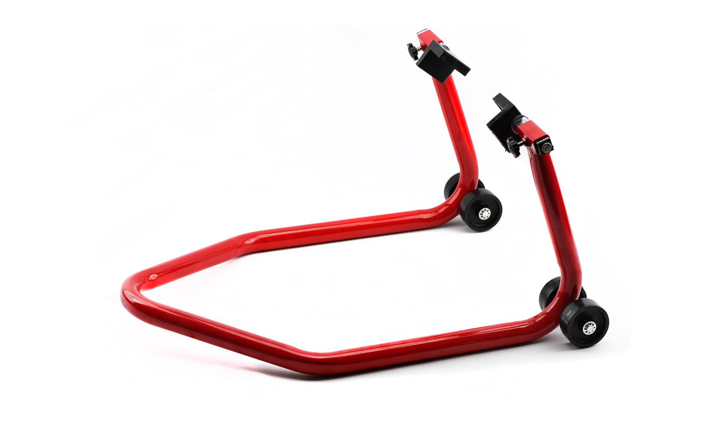 Motorcycle Rear Paddock Stand Lifts Up Swinging Arm